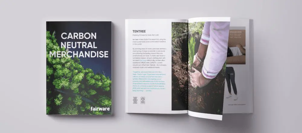 Fairware Carbon Neutral Lookbook Spread