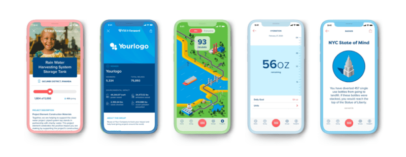 Stay up to date with your teams’ efforts - track their total reuses and carbon footprint metrics.