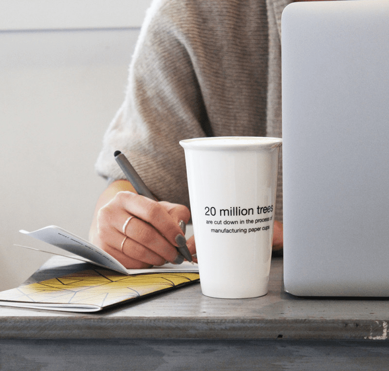 Re-Usable Custom Printed Travel Mugs