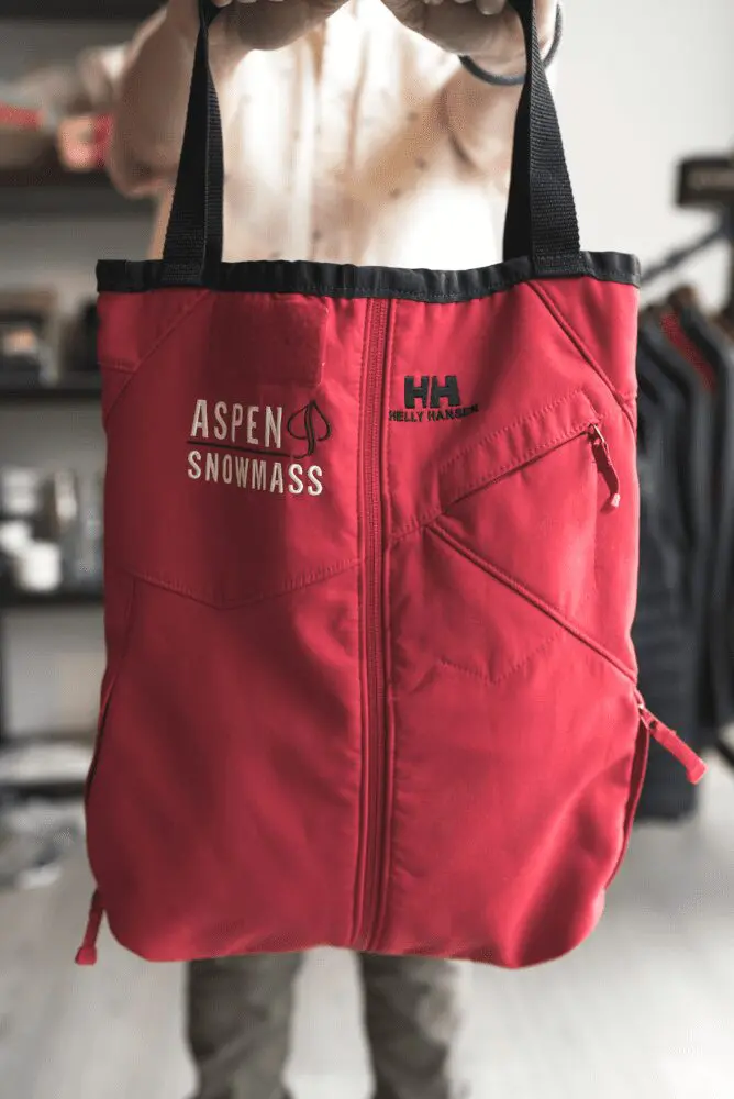 Aspen Snowmass red tote