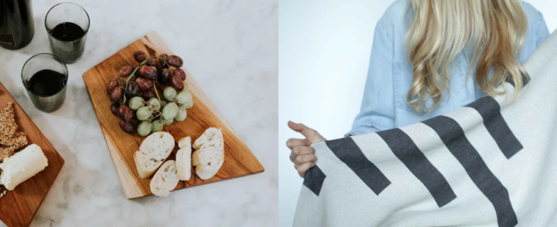 Sustainable wood charcuterie boards best for high-end business gifting The Newly sustainable throw blankets are the perfect corporate gift